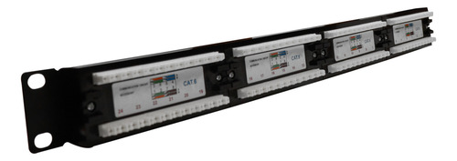 Patch Panel Cat6 24 Portas Rj45 Utp Certifica Giga Rede Lan