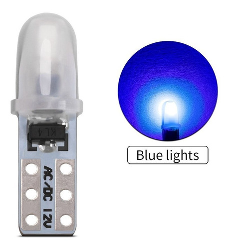 10x T5 W1.2w W3w Cob 3014 2smd 12v Blanco Tablero Canbus