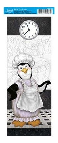 5 Papel Decoupage Pinguin Cozinheiro Afp-099 25x10cm Cor Decorado