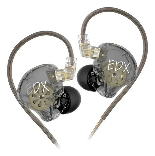 Fone De Ouvido Kz Edx Lite Dj Musical Retorno Palco In-ear Cor Fu...