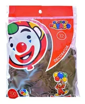 Comprar Globo Latex Decorator Redondo N° 12 Payaso C\u002F100 Piezas Color Cafe