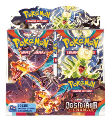 Booster Pokémon Obsidiana Em Chamas Box Com 36 Unidades