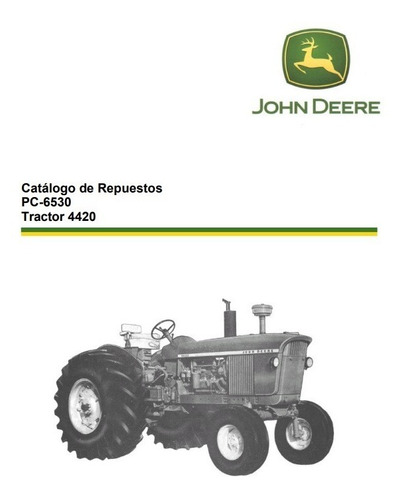Manual De Repuestos Tractor John Deere 4420