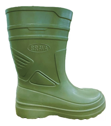 Galocha Bota Militar Camuflada Verde Borracha Pvc