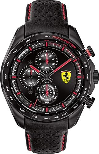 Ferrari 0830647 - Reloj De Cuarzo De Acero Inoxidable Con