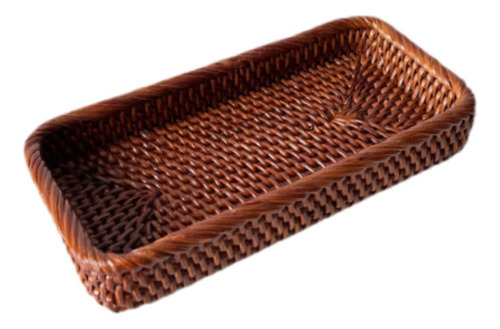 Cesta Ratán Tejida Cesta Tejida Bandeja Cesta Pequeño