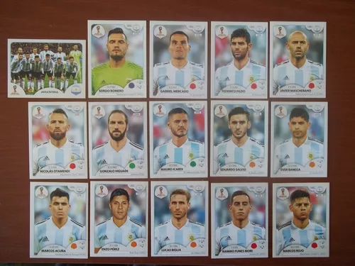 Lote Com 15 Figurinhas Da Argentina - Copa Do Mundo 2018