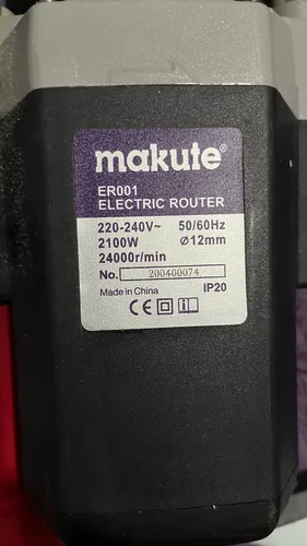Router Fresadora Makute 2100w, 12mm Con Fresas (Usado)