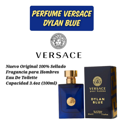 Perfume Versace Dylan Blue 100ml Original 100% Sellado