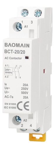 Contactor Ca 20a 2 Polo Control Circuito Universal Abierto