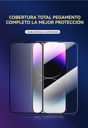 USDILU Mica Cristal Templado Para iPhone 16 Pro 6.3 Pulgadas 1 Pcs Protector Pantalla Hd Fácil Instalación Sin Burbujas Cobertura Total Compatible Con Estuches