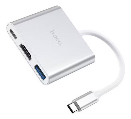 Adaptador Tipo C A Hdmi - Usb 3.0 Hoco Hb14