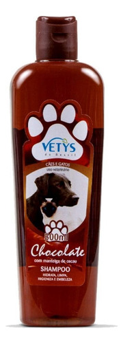 Shampoo Para Gato E Cachorro De 500 Ml Vetys Do Brasil Fragrância Chocolate