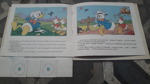 Libro Antiguo Edukit ** Donald Aviador** Walt Disney 1984 (Usado)