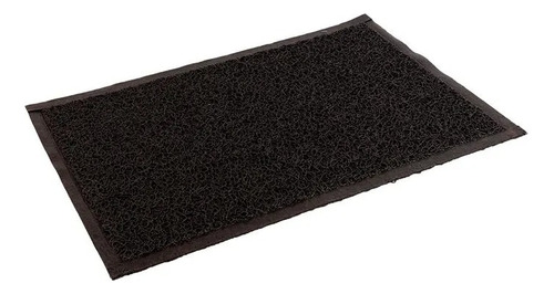 Felpudo Alfombra Tapete Pvc 40x60 Sanitizante Sin Base Negro