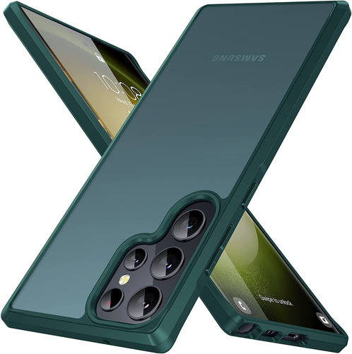 Funda Samsung Galaxy S23 Ultra De Tpu Y Pc En Color Verde