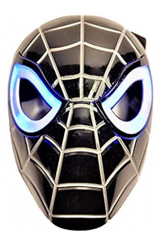 Antifaz De Hombre Máscara De Spiderman Negra/máscara De Ve