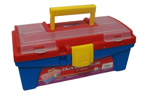 Caja Herramientas Multicolor Alfa Hogar 12 PuLG.-30 Cm