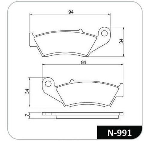 Pastilla Moto Honda Cr 125 Rh, Rj , Rk Cobreq N-991