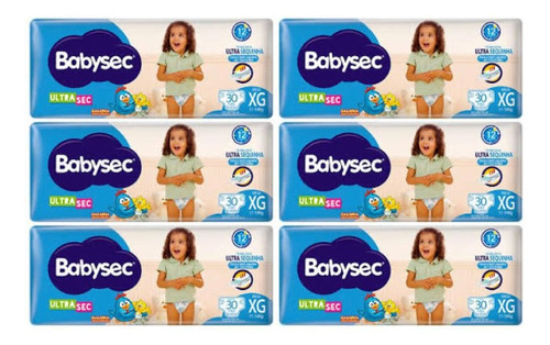 180 Fraldas Galinha Pintadinha Babysec Xg Tamanho Extra grande (XG)