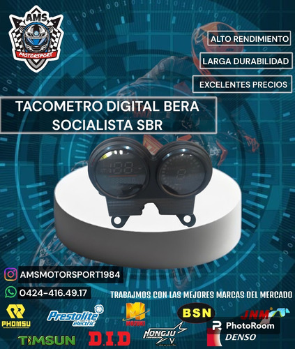 Tacometro Digital Bera Socialista Sbr 