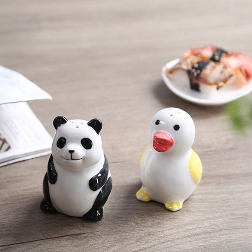 Pimentero Portátil, Tarro De Sal De Cocina, Adorable Panda
