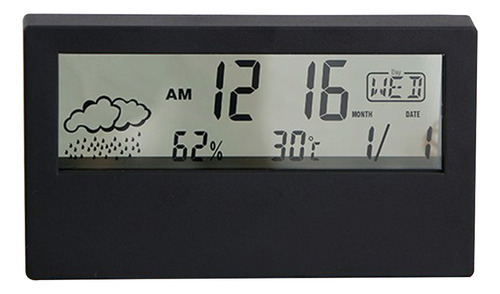 Despertador Digital X Con Pantalla Lcd Transparente Weather
