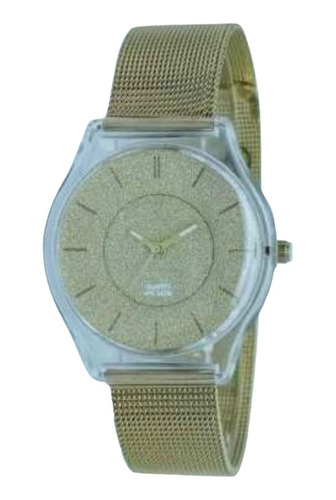 Reloj Mujer Xl Original Malla De Metal Color Dorado R2920