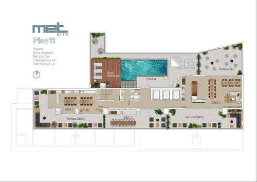 Apartamento En Zona Centro 2 Dormitorios Con Amenities