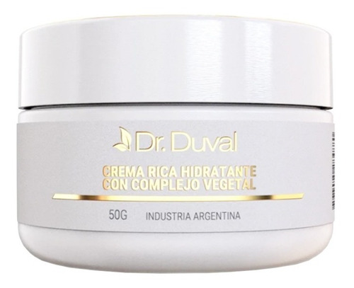 Dr Duval Crema Rica Hidratante Anti Edad Facial 50gr Tipo de piel Todo tipo