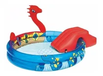 Comprar Bestway Pileta Vikingo Dragón Pelotero Tobogán Con Rociador