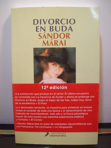 Adp Divorcio En Buda Sandor Marai / Ed Salamandra 2008 Barca