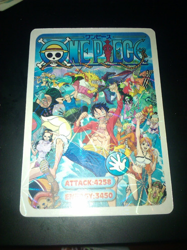 Carta Brillante One Piece Mugiwaras En Zou