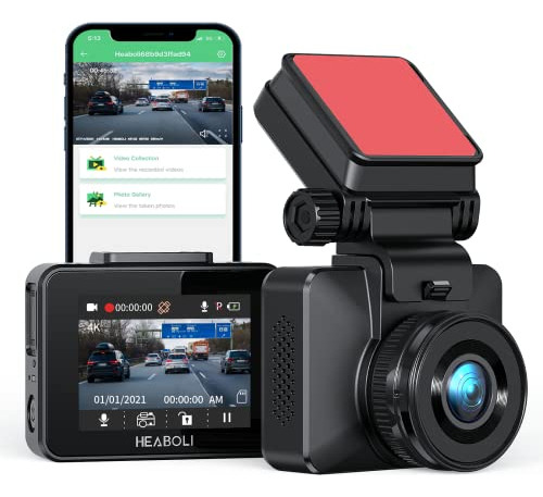 Dash Cam 4k Wifi Incorporado, Grabadora Discreta De Tab...