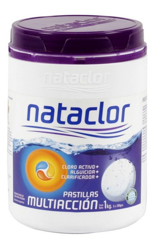 Imagen 2 de 7 de Combo Mantenimiento Nataclor Para Piletas 8x3x1,6mt