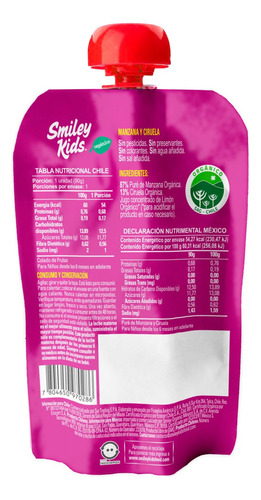 Compotas Smiley Kids - Organicas - 90g - Sabores
