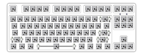 Iblancod Teclado Inalámbrico C87 Tri-modo Mecánico 87 Teclas