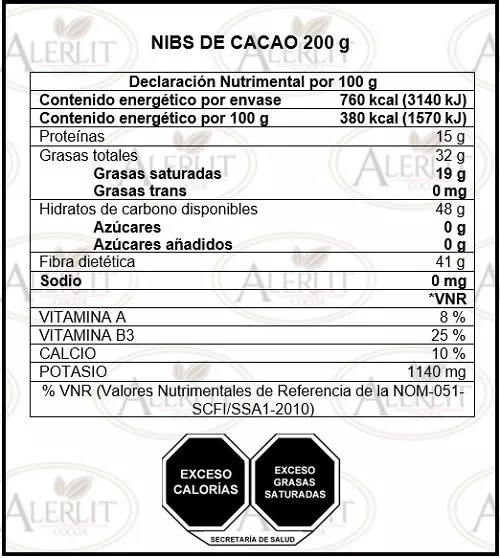 Segunda imagen para búsqueda de cacao nibs