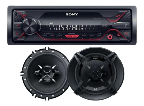 Radio Auto Sony Dsx-a110u + Parlantes Sony Xs-fb1630