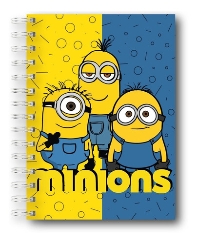 Cuaderno De Minnions +separador A Tono - Stuart, Kevin Y Bob