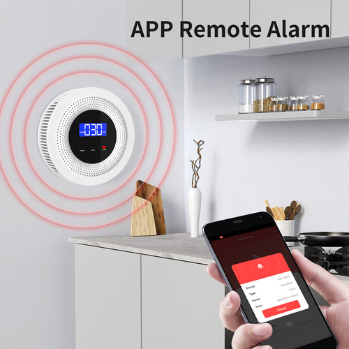 Detector Gas Fugas Wifi Alarma Voz En Directo App Remoto Usb