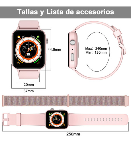 Reloj Smartwatch Inteligente Bluetooth Llamada Asistente Voz