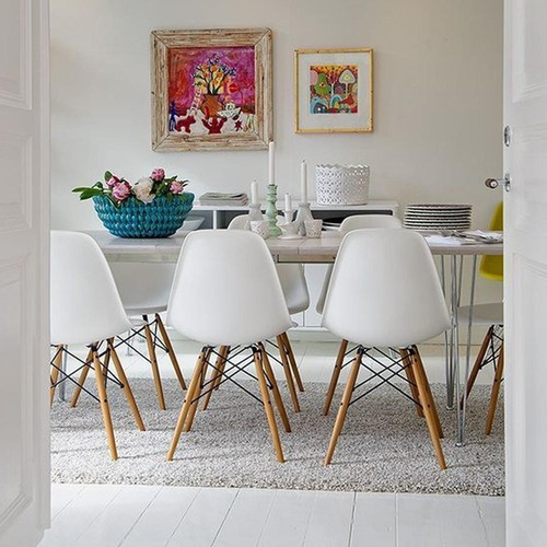 Imagen 7 de 7 de Pack X 4 Sillas Eames De Diseño Vintage | Contado