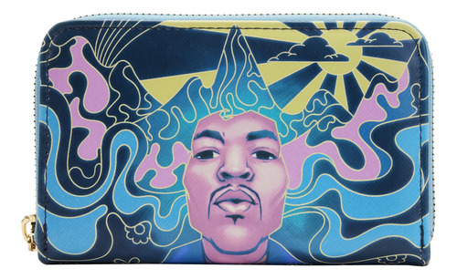 Loungefly Jimi Hendrix Psychedelic Landscape Zip Around Wall