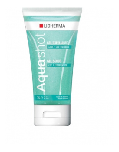 Aqua Shot Gel Exfoliante Ultra Suave De Uso Diario Lidherma