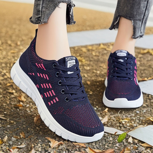 Zapatillas De Tenis Malla Cómodas Y Transpirables For Mujer