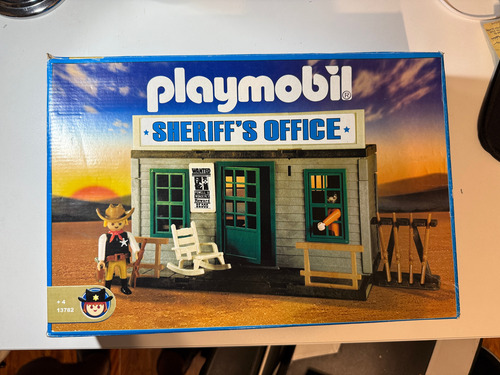 Playmobil Sheriffs Office Importado Original Sin Uso Azul (Usado)
