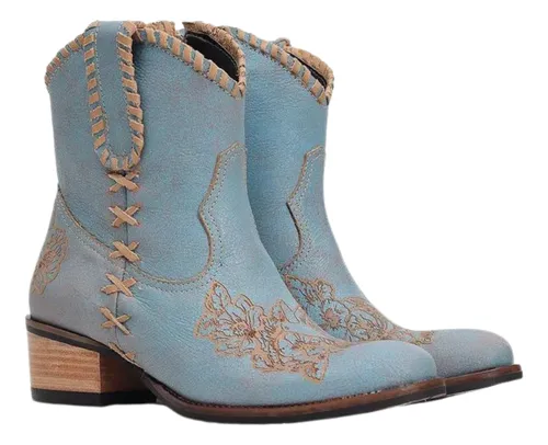 Bota texana com deals vestido