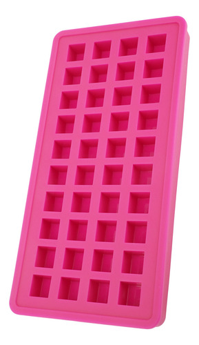 Molde De Silicone Rosa, Bandeja De Gelo De 40 Grades, Cubos
