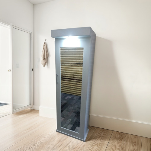 Zapatera Con Espejo Cuerpo Completo Con 1 Luz Led